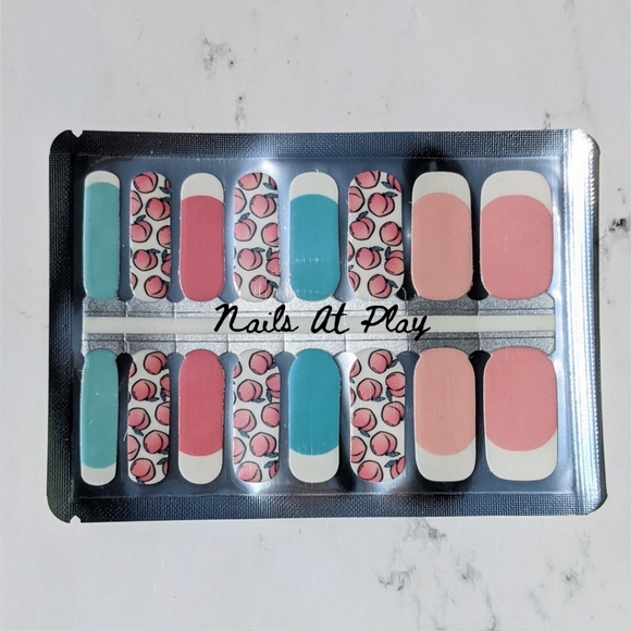 5 for $15 Nail Wraps- Just Peachy (transparent) - Picture 2 of 5